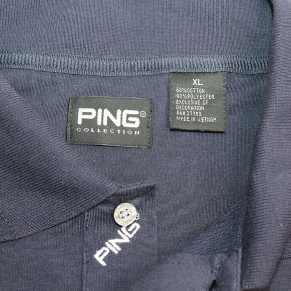 Ping Collection Mens XL Navy Blue Performance Activewear Pro Golf Polo Shirt - Picture 10 of 12